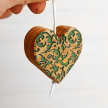 Load image into Gallery viewer, Engraved Heart Ornaments