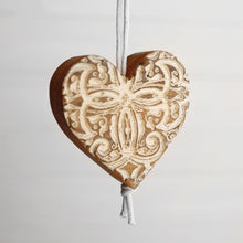 Load image into Gallery viewer, Engraved Heart Ornaments