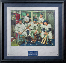 Load image into Gallery viewer, New York Yankees Dream Scene Framed and Matted Lithograph Artwork Print by Artist Jamie Cooper