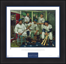 Load image into Gallery viewer, New York Yankees Dream Scene Framed and Matted Lithograph Artwork Print by Artist Jamie Cooper