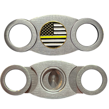 Load image into Gallery viewer, CTR-BX-01 THIN GOLD LINE Cigar Cutter 911 Emergency Dispatcher Headset Hero yellow trucker truck driver