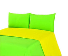 Load image into Gallery viewer, Tache Lemon Lime Bright Yellow &amp; Green Reversible Duvet Cover Set (DC36PC-YG)
