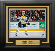Load image into Gallery viewer, Zdeno Chara in Action Boston Bruins 8" x 10" Framed Hockey Photo