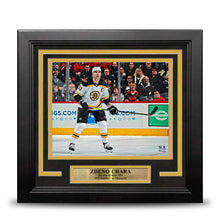 Load image into Gallery viewer, Zdeno Chara in Action Boston Bruins 8" x 10" Framed Hockey Photo