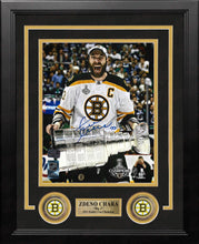 Load image into Gallery viewer, Zdeno Chara 2011 Stanley Cup Boston Bruins Autographed 8" x 10" Framed Hockey Photo