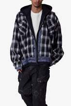 Load image into Gallery viewer, Zipped Up Flannel Jacket - Black