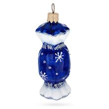 Load image into Gallery viewer, Blue Candy Glass Christmas Ornament