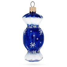 Load image into Gallery viewer, Blue Candy Glass Christmas Ornament