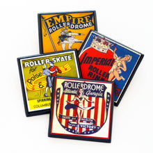 Load image into Gallery viewer, Vintage Roller Skating Rink Drink Coaster Set - Let's Roll