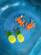 Load image into Gallery viewer, Crawling into Summer Crab Earrings