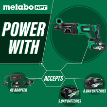 Load image into Gallery viewer, Metabo HPT DH3628DDM 36V MultiVolt Brushless SDS Plus 1-1/8" D-Handle Rotary Hammer