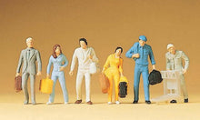 Load image into Gallery viewer, Preiser 14000 HO Scale Passengers -- Walking-Value Series pkg(6)