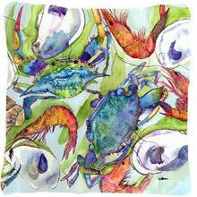 Load image into Gallery viewer, Crab Decorative   Canvas Fabric Pillow
