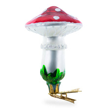 Load image into Gallery viewer, Mushroom Clip on Glass Ornaments