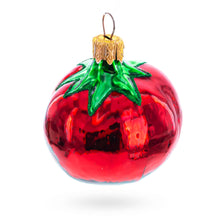 Load image into Gallery viewer, Red Tomato Mini Glass Christmas Ornament 2.8 Inches
