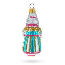 Load image into Gallery viewer, Goat in Traditional Folk Dress Koza Dereza Fairy Tale Glass Christmas Ornament