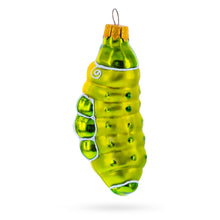 Load image into Gallery viewer, Happy Caterpillar Glass Christmas Ornament