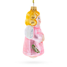 Load image into Gallery viewer, Vintage Style Angel in Pink Glass Christmas Ornament