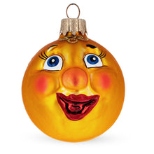 Load image into Gallery viewer, Kolobok, the Folk Tale Hero, Mini Glass Christmas Ornament