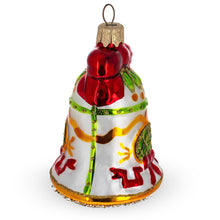 Load image into Gallery viewer, Decorated Bell Glass Christmas Ornament