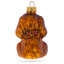 Load image into Gallery viewer, Spaniel with Heart on Collar Glass Christmas Ornament