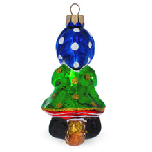 Load image into Gallery viewer, Baba Yaga Folk Tale Character Glass Christmas Ornament