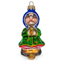 Load image into Gallery viewer, Baba Yaga Folk Tale Character Glass Christmas Ornament
