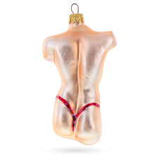 Load image into Gallery viewer, Male Torso Glass Christmas Ornament