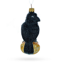 Load image into Gallery viewer, Black Crow Glass Christmas Ornament