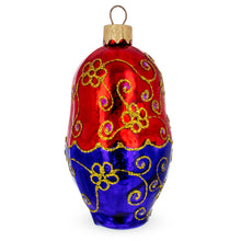 Load image into Gallery viewer, Nesting Doll Glass Christmas Ornament