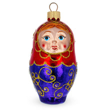 Load image into Gallery viewer, Nesting Doll Glass Christmas Ornament