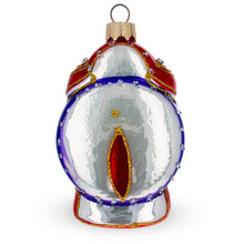 Load image into Gallery viewer, Vintage Style Alarm Clock Glass Christmas Ornament