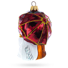 Load image into Gallery viewer, Best Friends Cat and Dog Under Umbrella Glass Christmas Ornament