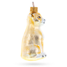 Load image into Gallery viewer, Standing Leopard Glass Christmas Ornament