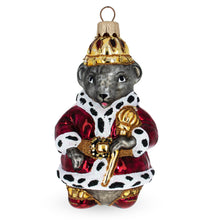 Load image into Gallery viewer, Mouse King Glass Christmas Ornament