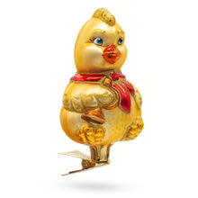 Load image into Gallery viewer, Baby Chick Clip on Glass Christmas Ornament