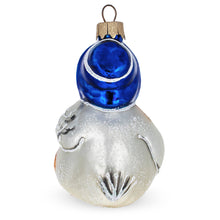 Load image into Gallery viewer, Mother Goose with Ducklings Glass Christmas Ornament