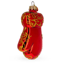 Load image into Gallery viewer, Glossy Red Mitten Glass Christmas Ornament