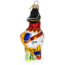 Load image into Gallery viewer, Pirate Parrot Glass Christmas Ornament