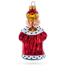 Load image into Gallery viewer, Bull the King Glass Christmas Ornament
