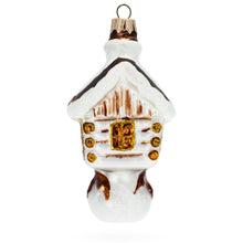 Load image into Gallery viewer, Chicken Legs Hut Glass Christmas Ornament