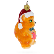 Load image into Gallery viewer, Squirrel with Star Glass Christmas Ornament