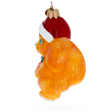 Load image into Gallery viewer, Squirrel with Star Glass Christmas Ornament