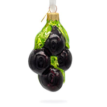 Load image into Gallery viewer, Black Olives Glass Christmas Ornament