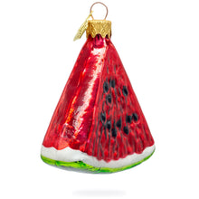 Load image into Gallery viewer, Watermelon Slice Glass Christmas Ornament