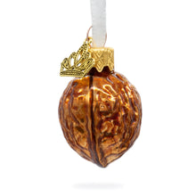 Load image into Gallery viewer, Shiny Walnut Mini Glass Christmas Ornament