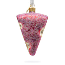 Load image into Gallery viewer, Cheese Slice Glass Christmas Ornament