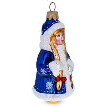Load image into Gallery viewer, Snow Maiden Snigurochka Glass Christmas Ornament