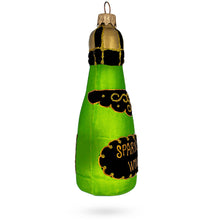 Load image into Gallery viewer, Bottle of Sparkling Wine Champagne Glass Christmas Ornament