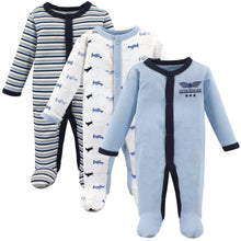 Load image into Gallery viewer, Luvable Friends Cotton Preemie Sleep &amp; Play 3 Pack